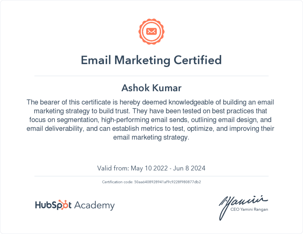 hubspot-email-marketing-certification